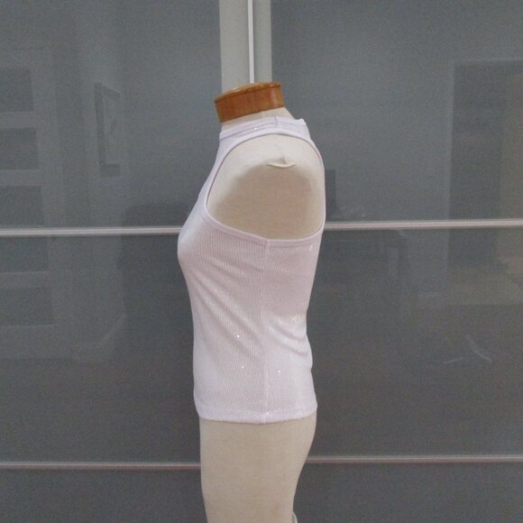 Mango Racerback Sequin Embellished Tank Top - Picture 2 of 7